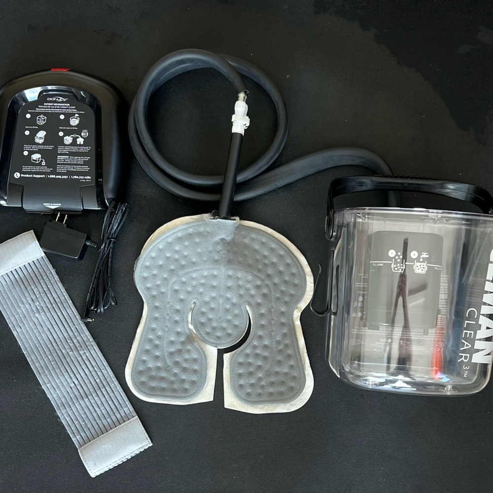 Clear Cold Therapy System with Silver Pad